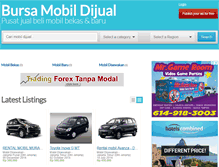 Tablet Screenshot of bursamobildijual.com